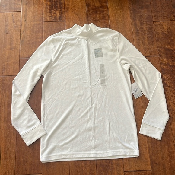 Croft Barrow Long Sleeve High Neck White Shirt Size S Extra Soft New With Tag - Picture 3 of 8